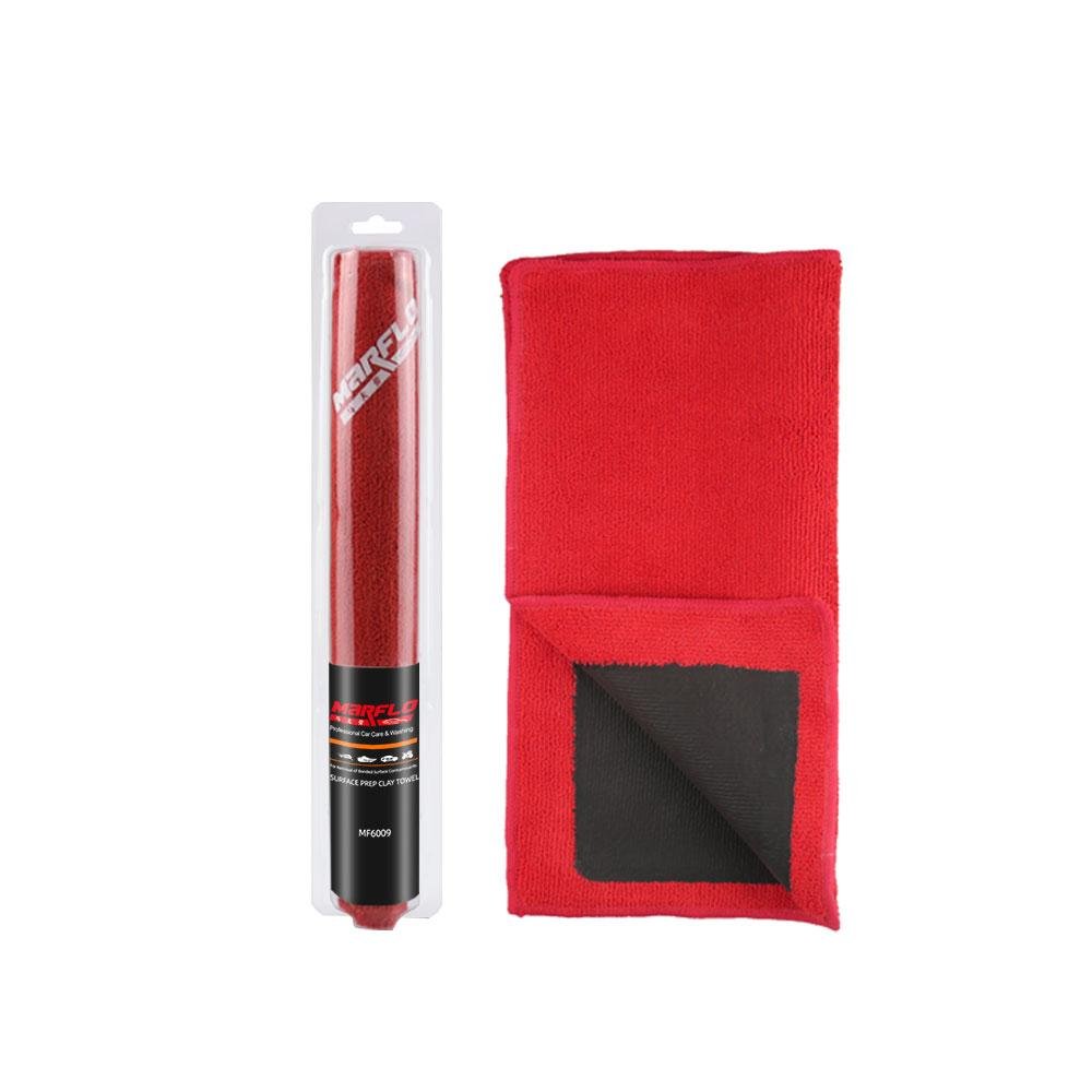 BT-6009 Heavy Red Magic Clay Cloth Towel Pad Eraser with Blister Glove  3