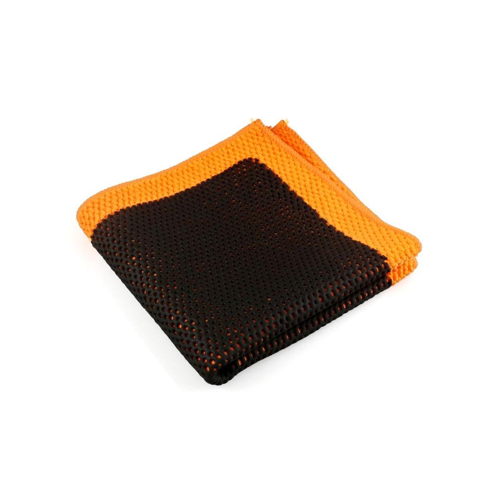 BT-6009 Piont Orange Clay Cloth  Clay Towel Pad Eraser with Blister Glove  5