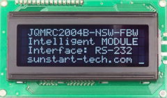 RS232 LCD Module 20x4 Intelligent LCD module 