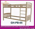 solid white color bunk bed in modern style 2