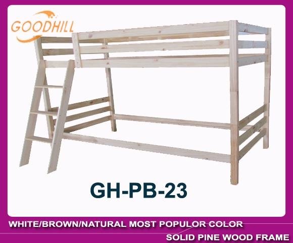 white bunk bed with slat head structure 3