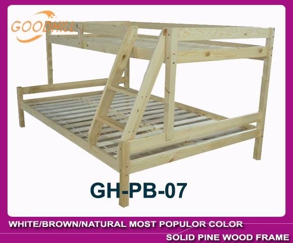 white bunk bed with slat head structure 4