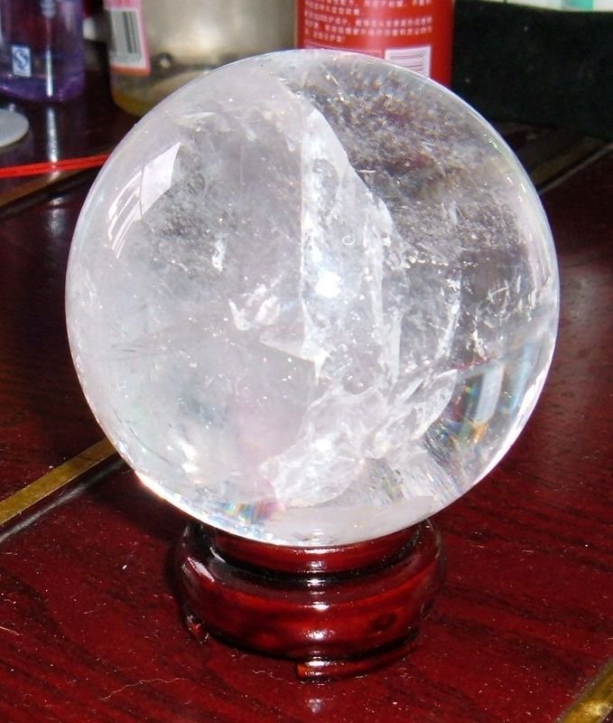 100% quartz crystal ball sphere 4