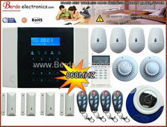 Wireless Home GSM PSTN Telephone Security Burglar Alarm touch Keypad (BE408-7)