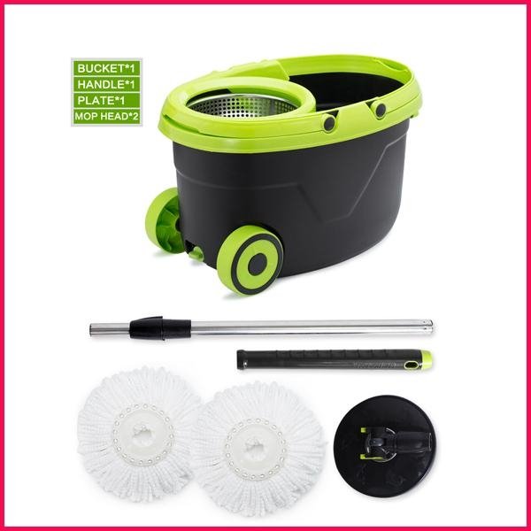 New Spin Magic Mop with Stainless Steel spining basket  5