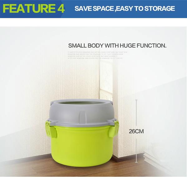 360 spin mop with 100% new PP material bucket 5