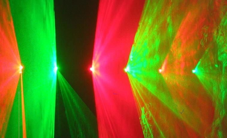 Double Green & Double Red laser light, disco light with DMX for DJ Pro 2