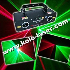 Green & Red double tunnels laser projector, laser show system