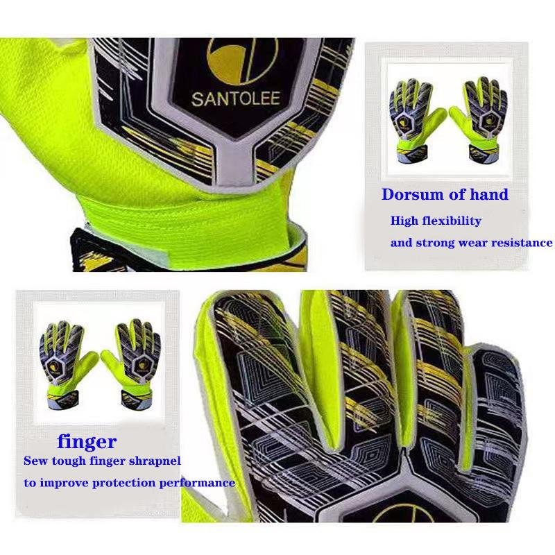 High quality Latex Soccer Goalie Keeper Gloves for kids 2