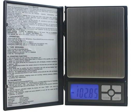 Notebook scale 500g/0.01g 