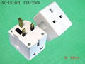 欧标美规英式插头转换器NEMA connector plug