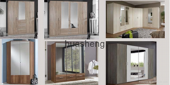 Cheap wooden MDF wardrobe laminate designs for bedroom
