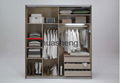 Melamine MDF particle board bedroom walk in wardrobe