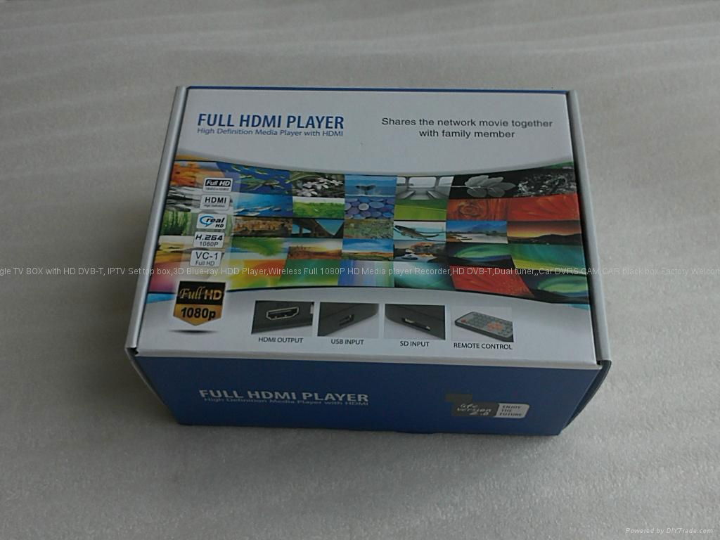 Full 1080P HD media player with VGA,SD/MMC Card reader /USB HOST Function 3