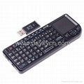 2.4G Wireless Mini Keyboard Touchpad Presenter Mouse Factory,for Google TV,IP TV