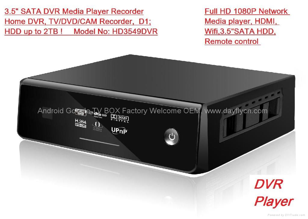 3.5"SATA HDD Digital Video Player Recording,DVR Full HD 1080P media