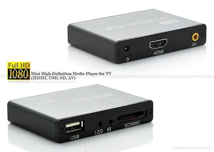 全高清播放器Mini Full HD 1080P Media Player(AV,HDMI,USB,SD) 3