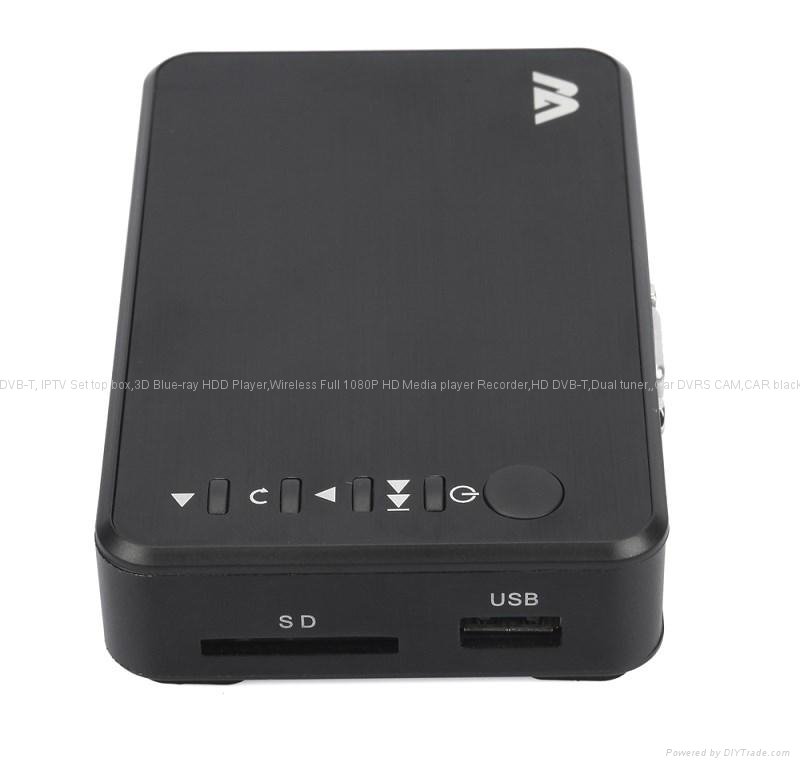 Full HD 1080P USB External HDD Media Player with SD Optical HDMI VGA AV output 2
