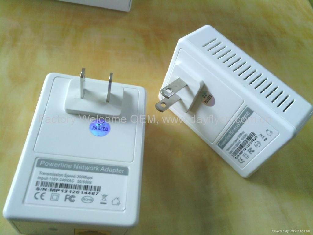  Home Plug 500Mbps PowerLine AV Network Adapter Starter Kit   2