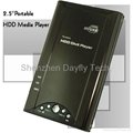 2.5"Portable DIVX HDD Player SATA+OTG+SD/MMC Cardreader Factory 