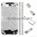 Diamond Middle Plate Housing Faceplates Silver for iphone 4  1