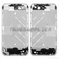 Diamond Middle Plate Housing Faceplates Silver for iphone 4  2