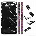 Apple iPhone 4S Black Diamond Middle Plate Housing Faceplates Black