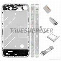Apple iPhone 4S Silver Diamond Middle Plate Housing Faceplate Gold
