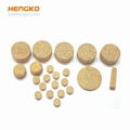 brass bronze powder sintered filter disc