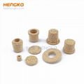 microns porous sintered bronze filter disc 3