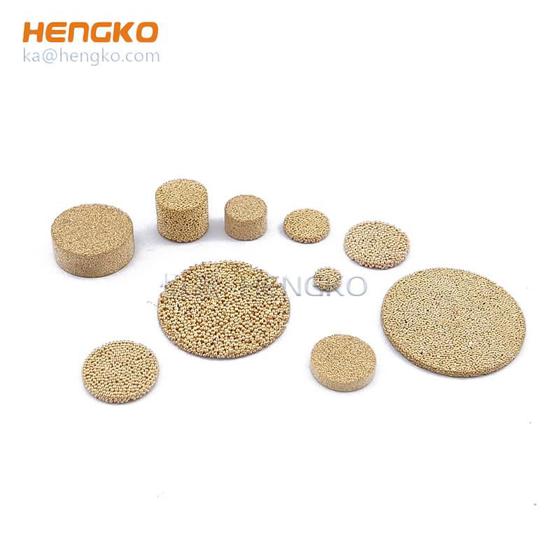 microns porous sintered bronze filter disc 4