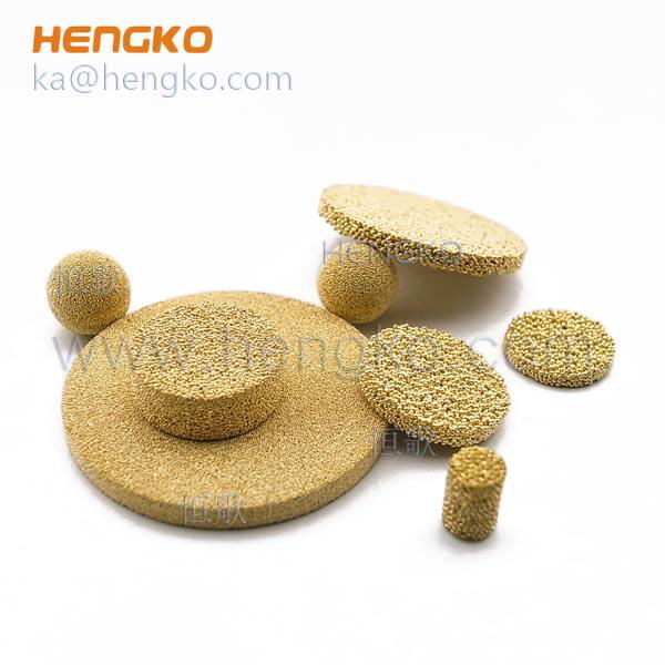 microns porous sintered bronze filter disc 2