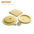 microns porous sintered bronze filter disc