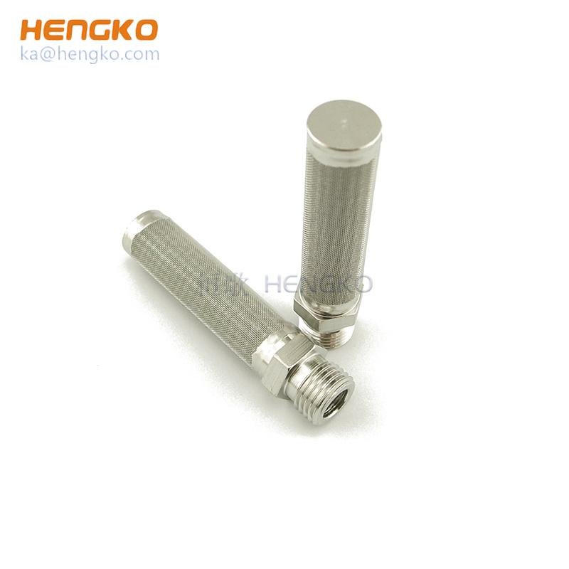 Microns Stainless steel sintering filter tubes cartridge 5