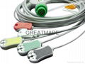 Kontron  one piece cable with 5-lead IEC grabber leadwires 