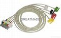 HP M1633A 5-lead IEC Grabber  Leadwires 