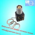 EXG 1B 0B 2pin Push-pull circular metal straight socket  1