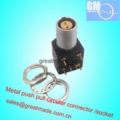 EXG 1B 0B 2pin Push-pull circular metal straight socket 