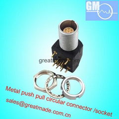 EXG 1B 0B 7pin Push-pull circular metal straight socket