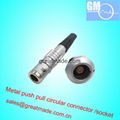 FGG  EGG 0K 6pin Push-pull circular metal straight plug /fixed socket