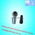 FHG 1B 3pin  Push-pull circular metal straight plug