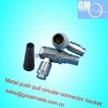 FHG 1B14pin Push-pull circular metal Elbow (90°) plug