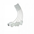 EKG cable electrodes adapter,use with 4.0 Banana shift to Grabber leadwires ,10p