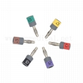 Connector sets, Banana 4.0mm , IEC, 10pcs/set .