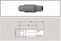  塑料CAB 2P 2 3 4 5 6 8 12 16 18 19針插頭醫療連接器