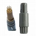 Plastic Connector 1P 1Keying PAG1-10pin 14pin Straight Plug With Back Nut