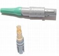 1P Plastic Connector 1Keying PAG 2-10pin 14pin Straight Plug With Bend Relief
