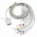 Nihon Kohden EKG cable with leadwires (4.0 Banana )