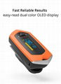 Finger clip pulse oximeter， built-in lithium batteryOLEDscreen heart rate meter