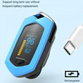 Finger clip pulse oximeter， built-in lithium batteryOLEDscreen heart rate meter